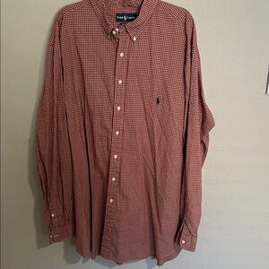 Ralph Lauren Men's Red Gingham Shirt